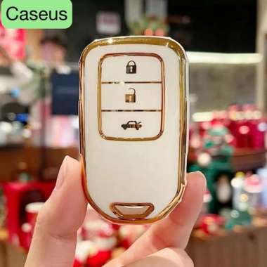 Cover Kunci Mobil & Motor For Honda Luxury Mewah Motif Warna Glossy + Gantungan Casing Kunci Mobil M