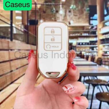 Cover Kunci Mobil & Motor For Honda Luxury Mewah Motif Warna Glossy + Gantungan Casing Kunci Mobil M