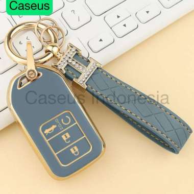 Cover Kunci Mobil & Motor For Honda Luxury Mewah Motif Warna Glossy + Gantungan Casing Kunci Mobil M