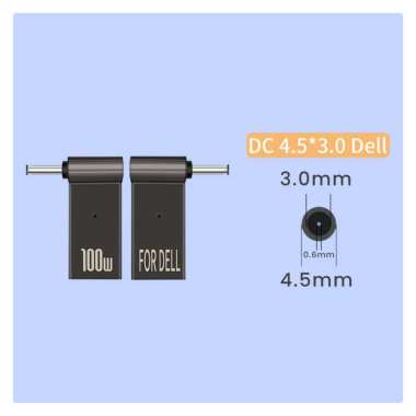 Type-C Female PD to DC Power Converter Adapter Onefiber 4.5 x 3.0 DELL