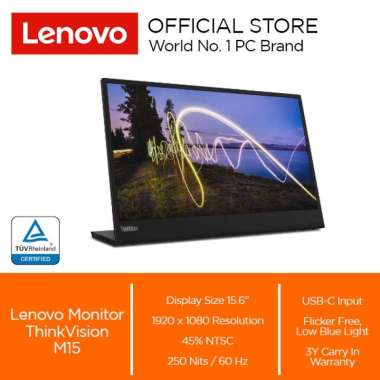 Lenovo Monitor ThinkVision M15 15.6" IPS 60Hz