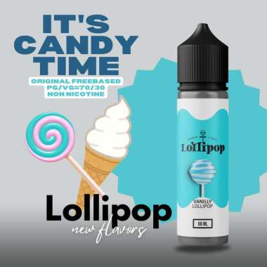 LOLI/P-60 Series PREMIUM Liquid Vape Freebase 70:30 Non Nikotin 60ml READY 10 varian rasa Vanilli
