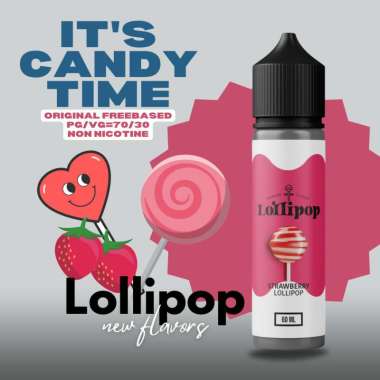 LOLI/P-60 Series PREMIUM Liquid Vape Freebase 70:30 Non Nikotin 60ml READY 10 varian rasa Strawberry