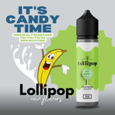 LOLI/P-60 Series PREMIUM Liquid Vape Freebase 70:30 Non Nikotin 60ml READY 10 varian rasa Milkynana