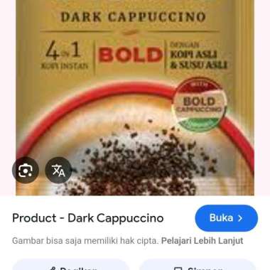 caffino bold cappucino (25g/10renceng)
