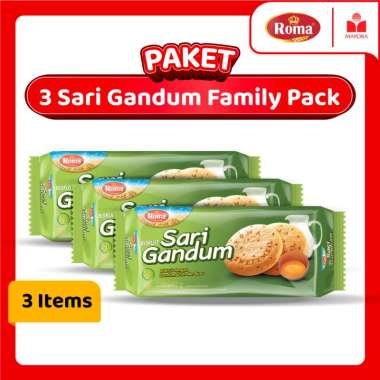 Paket 3 Roma Sari Gandum Family Pack