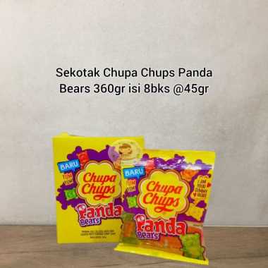 Chupa Chups permen jelly sekotak Panda Bear, Cola Gummy Candy, Ocean Fun, Fun Mix ( ds bgr ) Panda B