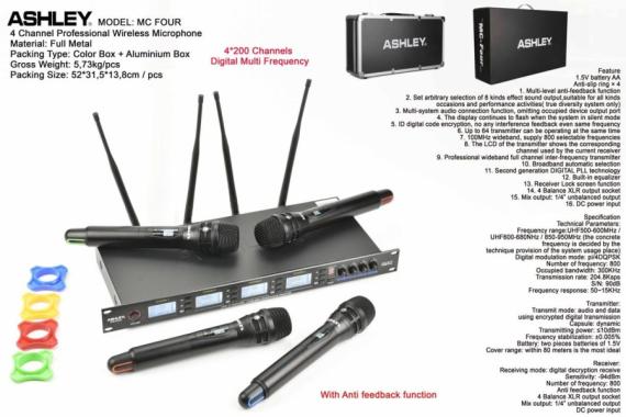 MIC WIRELESS ASHLEY MC FOUR ORIGINAL 4BH HANDELD MIC