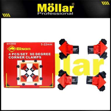 BISON D13850 Corner Clamp Set 4 pcs Penjepit Klem Siku Sudut 5-22 mm