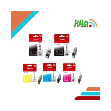 Tinta Canon 820 & 821 = iP3680, iP4680, iP4760, MP545, MP558 - PGBK