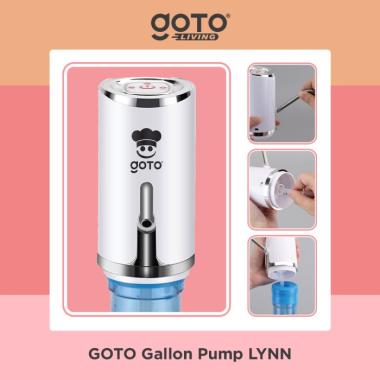 Goto Lynn Pompa Galon Dispenser Meja Elektrik Recharge Gallon Pump Silver warna