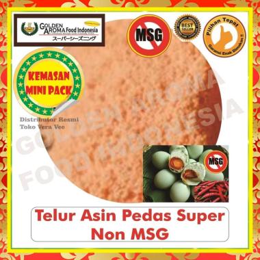 Bumbu Tabur Rasa Telur Asin Super Pedas Non MSG 50Gr Bubuk Tabur Telur