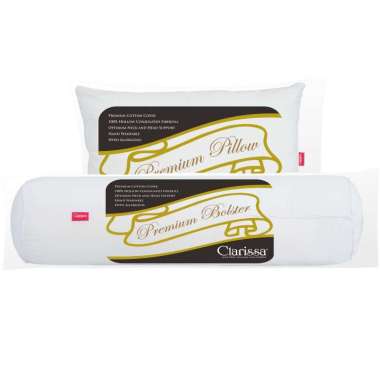 Clarissa Premium Set Bantal dan Guling [2 pcs] Putih
