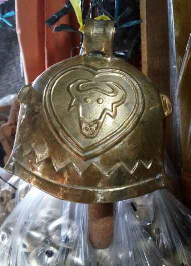 LONCENG / KLINTHINGAN /GENTHO SAPI KUNINGAN (13 cm)
