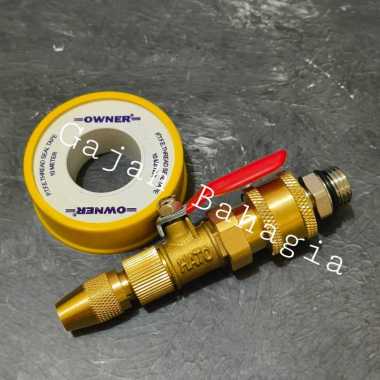 Nozel cuci ac steam Kran Nozzle Lurus Quick Release Selang Jet cleaner