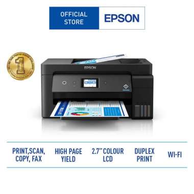 Printer Epson L14150 A3+ Multifungsi Wi-Fi Duplex Print Scan Copy Fax hitam