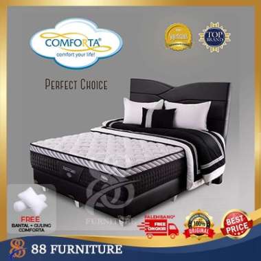 Springbed Comforta PERFECT CHOICE Kasur Spring Bed Set Lokal Full Set Divan Dipan Lokal 90x200