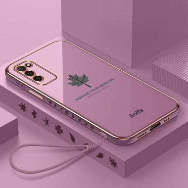Promo Case Samsung A03S / A02S Softcase Mapel Plating Pelindung Back Cover SAMSUNG A03S Ungu