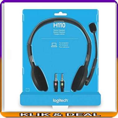 headset H110 original Logitech henset Multicolor