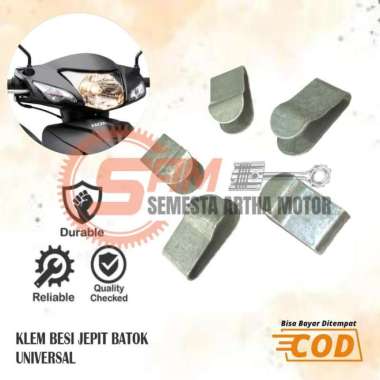 Besi Klem Jepit Lampu Kleman Jepitan Batok Reflektor Motor Universal