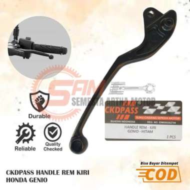 CKDPass Handel Kiri Genio Motor Honda Handle Rem Belakang Hitam Besi