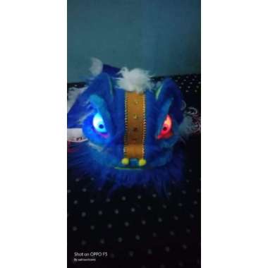BARONGSAI ANAK NYALA/BARONGSAI NYALA/MAINAN BARONGSAI ANAK - biru lampu