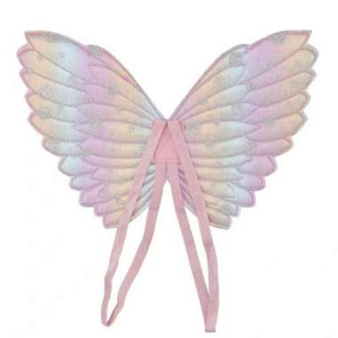 FAIRY WING ANGEL WING HALLOWEEN KOSTUM ANAK SAYAP PERI SAYAP KUPU KUPU - light pink