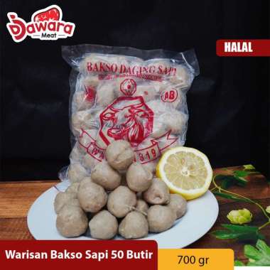 Warisan Bakso Sapi 50 Butir 700gr