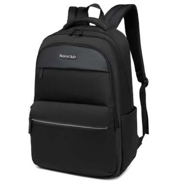 Navy Club Tas Ransel Laptop HFIH - Backpack Daypack Up to 14 Inch Tas Pria Wanita Black