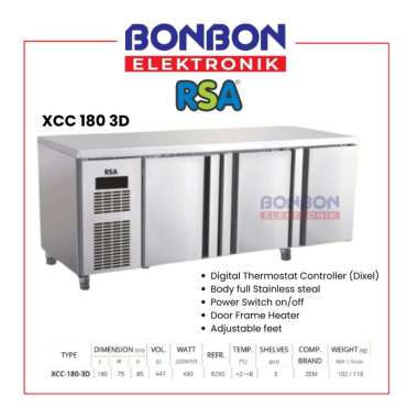 RSA S/S Under Counter Chiller XCC 180 3D / XCC1803D