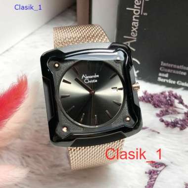 Original 100%!! Alexandre Christie Pria AC 3030 / AC3030 New Black Rosegold Garansi Resmi 1 tahun