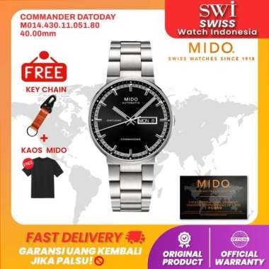 Jam Tangan Pria Mido M014.430.11.051.80 Commander Datoday Analog