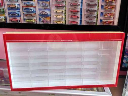 Rak hotwheels 36 Kotak Full Akrilik