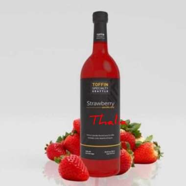TOFFIN PREMIUM SIRUP STRAWBERRY 750ML, KHUSUS MINUMAN/PUDING/CAMPURAN