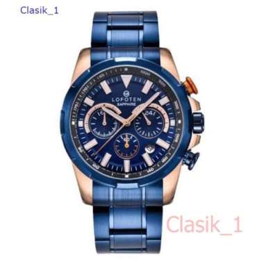 Original 100%!! Jam Tangan Pria LOFOTEN 6510 F-6510 Sapphire Biru
