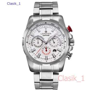 Original 100%!! Jam Tangan Pria LOFOTEN 6510 F-6510 Sapphire Silver Putih