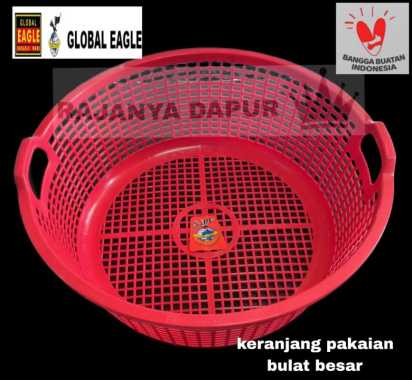 Keranjang pakaian bulat besar global eagle - Keranjang baju bulat lubang global eagle