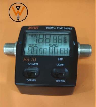 NISSEI RS-70 HANDHELD DIGITAL SWR/POWER METER 1.6-60MHZ 200W:UHF-F:UHF