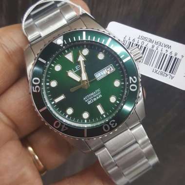Orginal 100%!! Jam Tangan Pria Alba Green Dial AL4287 AL4287X1 Automatic Garansi resmi 1 Tahun