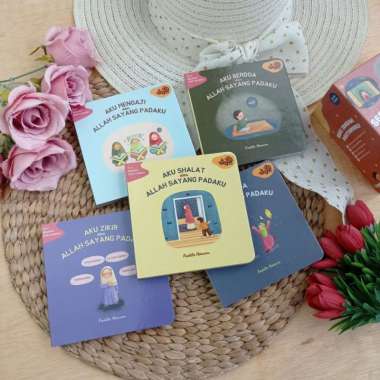 Buku Anak Board Book Seri Ibadah Pertamaku Set 5 Jilid Shalat Zikir Puasa Mengaji Berdoa