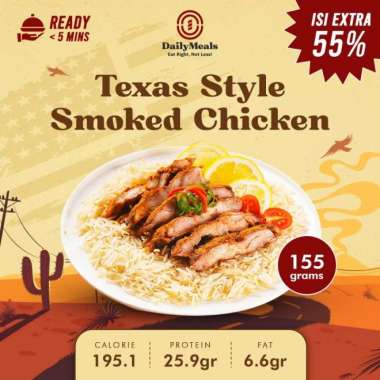 Daily Intake Meal Prep Texas Style Smoke Chicken