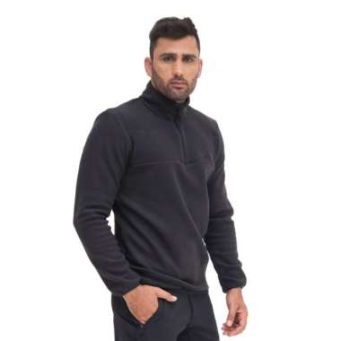 EIGER MEN'S HARAU HALF ZIP WARMER SWEATER Black S
