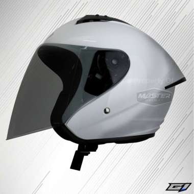 Helm GM G1 SOLID Helm Half Face SNI - XL WHITE
