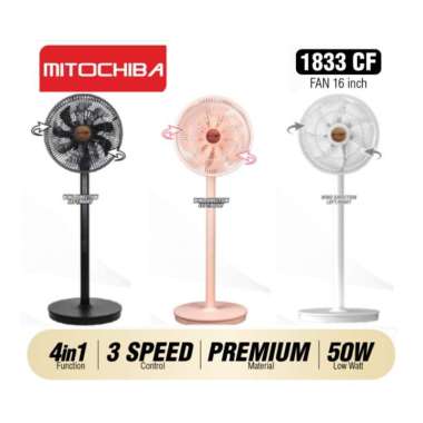 Mitochiba Kipas Angin stand fan Aero 1833 CF - Kipas Angin 4IN1 Mitochiba 1833CF WHITE