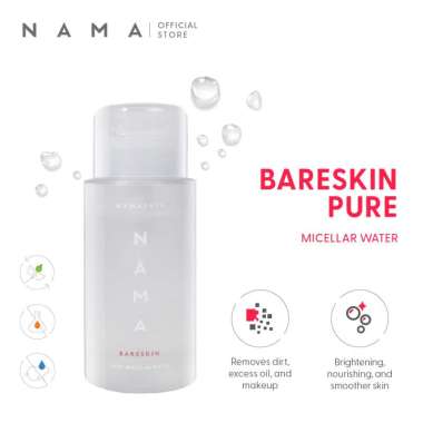NAMA Bareskin Pure Micellar Water | Pembersih Wajah | Pembersih Make Up | Essence Make Up Remover Un