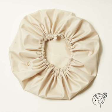 SHOWER CAP PREMIUM PAPIPU STUDIO CREAM