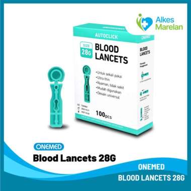 ONEMED - Blood Lancets 28G isi 100 pcs Autoclick