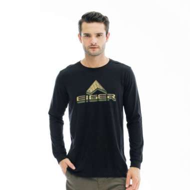 Kaos Lengan Panjang Eiger Perspective T-Shirt Hitam L