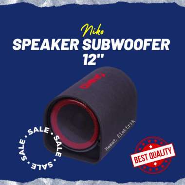 Speaker Bluetooth Bass Aktif Subwoofer Niko GL 12 Inch Untuk Karaoke dan Mobil