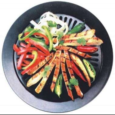 Smokeles Panggangan Bulat Barbeque BBQ Grill Plate